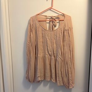 Women's Tan Blouse